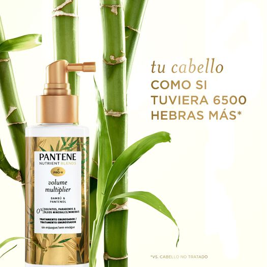 Tratamiento engrosador sin enjuage Pantene Nutrient Blends Volume Multiplier Bambú & Pantenol 110 ml, , large image number 2