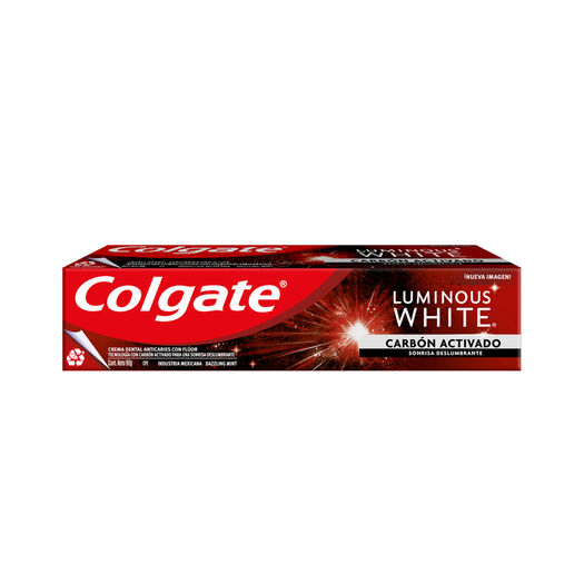 Pasta Dental Colgate Luminous Charcoal 90 g, , large image number 1