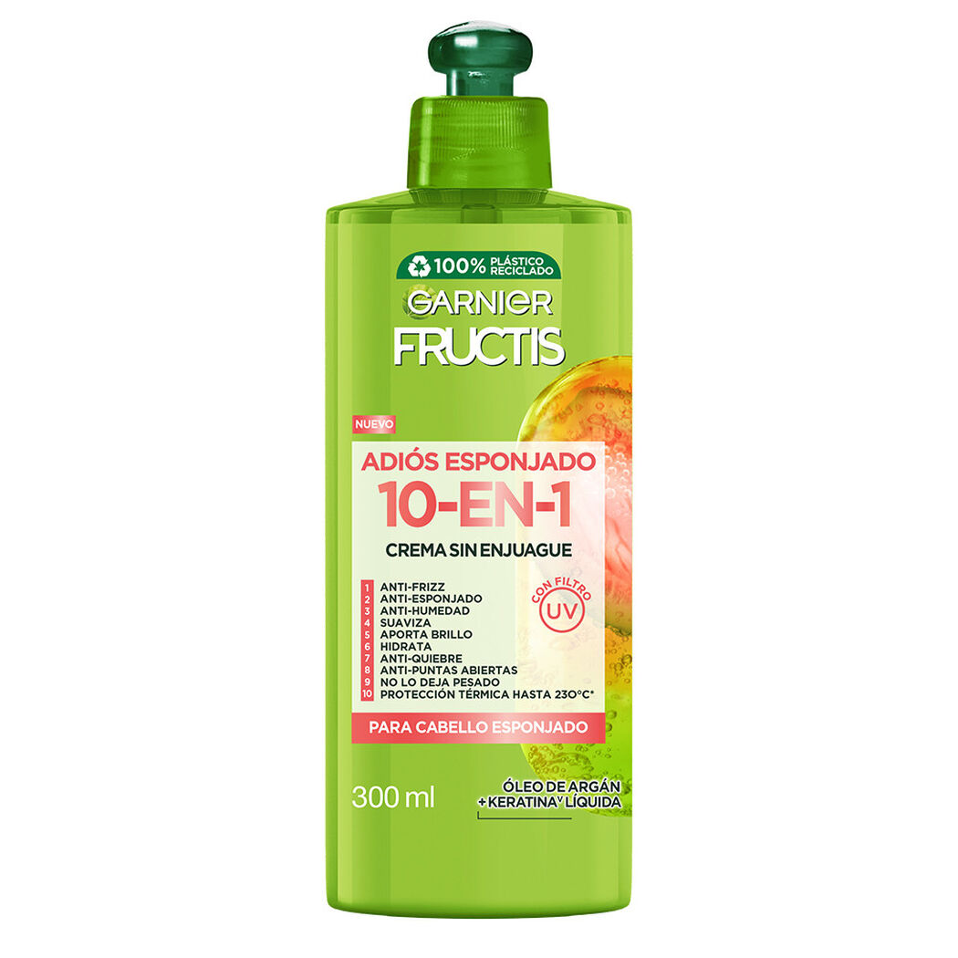 Crema de Peinar Fructis Adiós Esponjado 300 mL, , large image number 1
