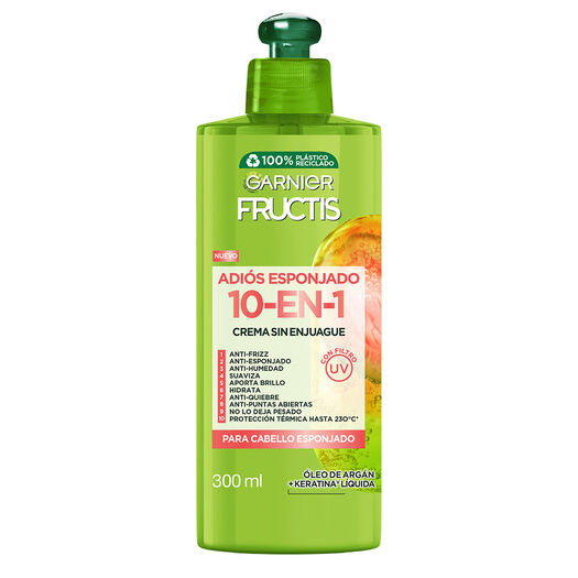 Crema Cabello Fructis 10 en 1 Adios Esponjado 300Ml, , large image number 1