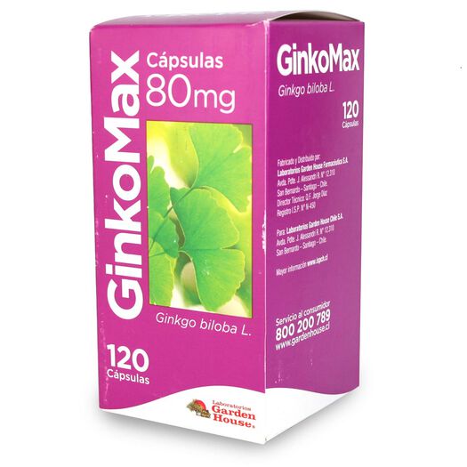 Ginkomax  80 mg x 120 Capsulas, , large image number 0