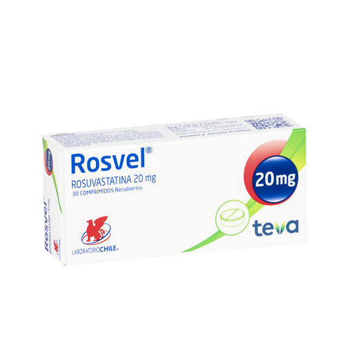 Rosvel 20 mg x 30 Comprimidos Recubiertos, , large image number 0