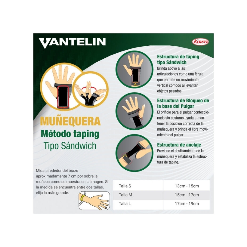 VANTELIN Muñequera S, , large image number 4