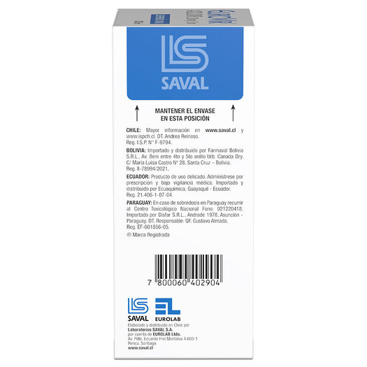 Eurovir 200 mg/5 mL x 100 mL Suspensión Oral, , large image number 2