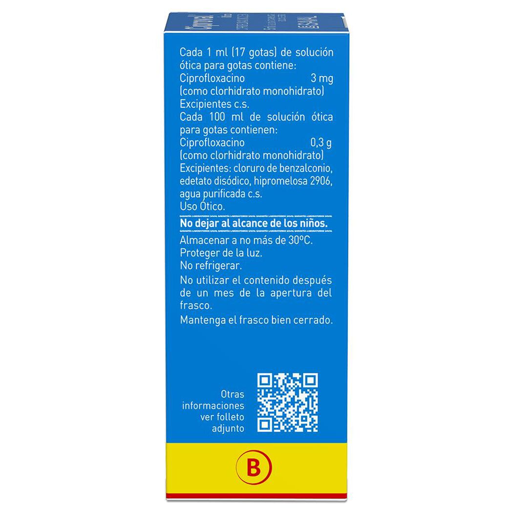 Ciproval 0,3 % x 5 mL Solución Para Gotas Oticas, , large image number 2