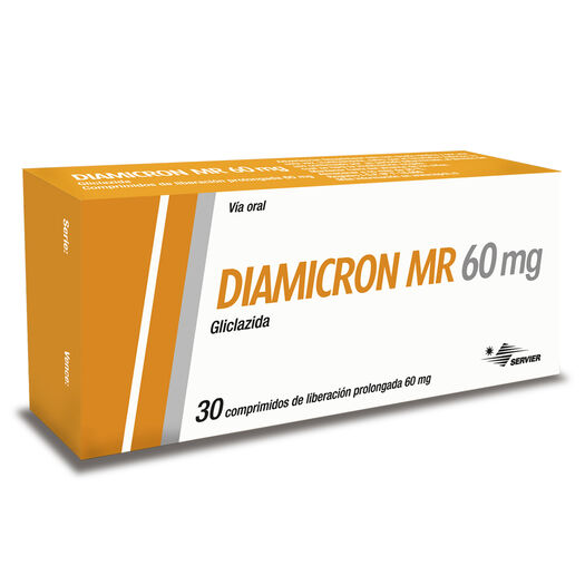 Diamicron MR 60 mg x 30 Comprimidos Liberación Prolongada, , large image number 0