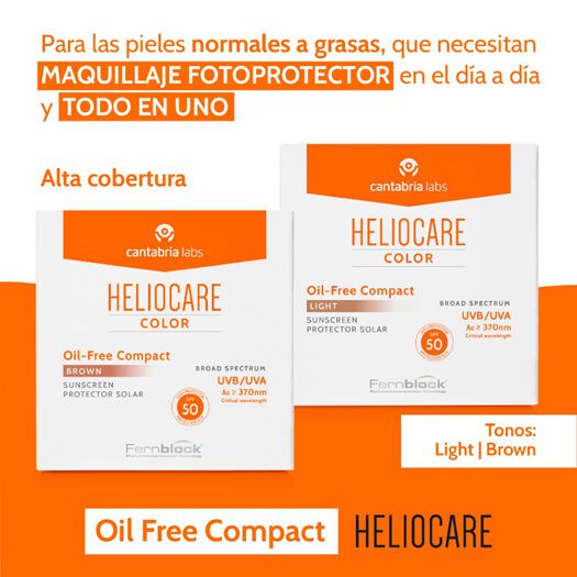Heliocare Color Oil Free Light FPS 50+  x 10 g Polvo Compacto, , large image number 3