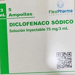 Diclofenaco 75 mg Inyectable x 5 Ampollas 3 ml MINTLAB CO SA