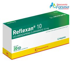 Reflexan 10 mg x 20 Comprimidos Recubiertos