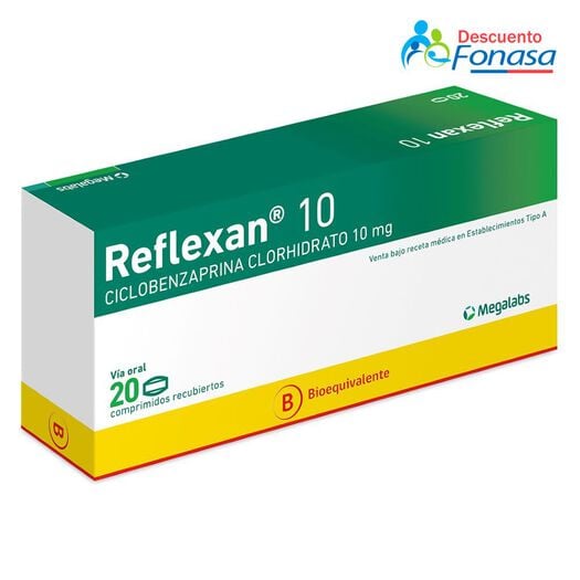 Reflexan 10 mg x 20 Comprimidos Recubiertos, , large image number 0