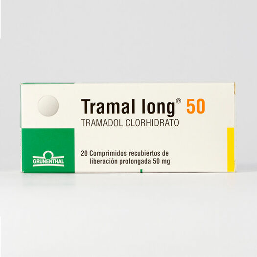 Tramal Long 50 mg x 20 Comprimidos Recubiertos de Liberación Prolongada, , large image number 0