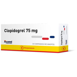 Clopidogrel 75 mg x 30 Comprimidos Recubiertos ASCEND