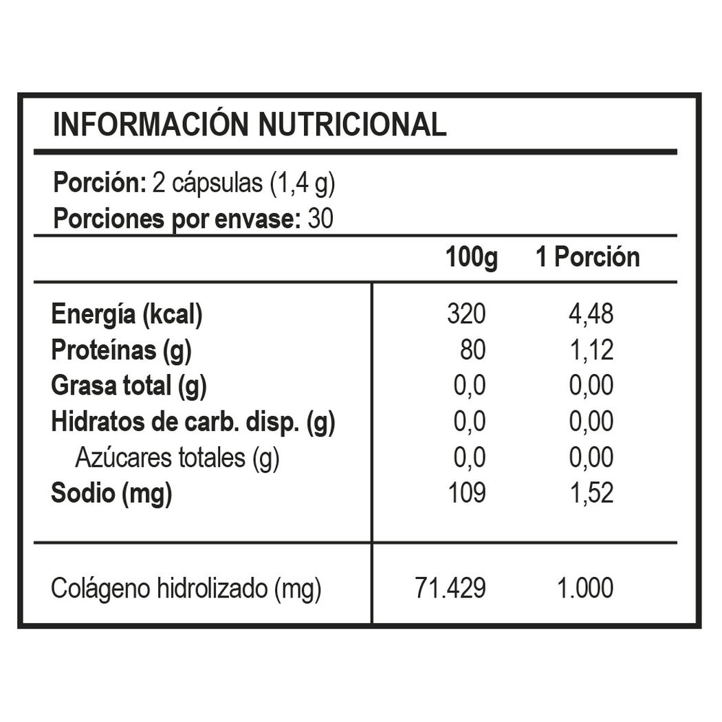 Vitaday Colágeno 500 Mg 60 Cápsulas, , large image number 1