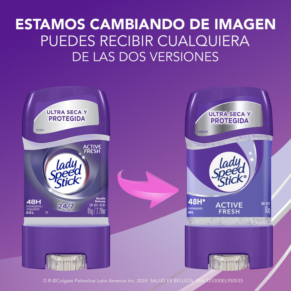 Desodorante Lady Speed Stick Gel Active Fresh 65g