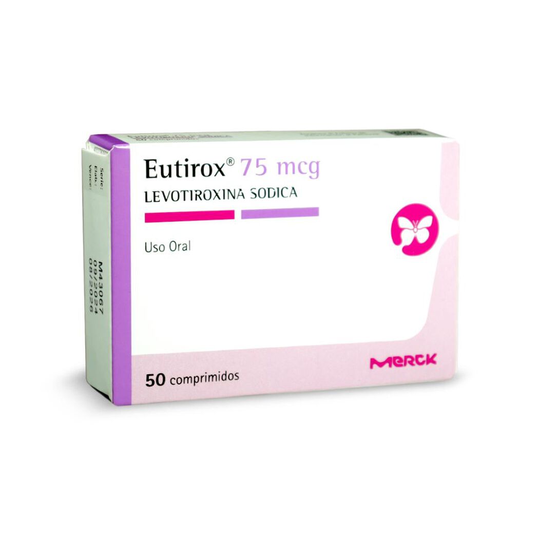 Eutirox 75 mcg 50 Comprimidos, , large image number 0
