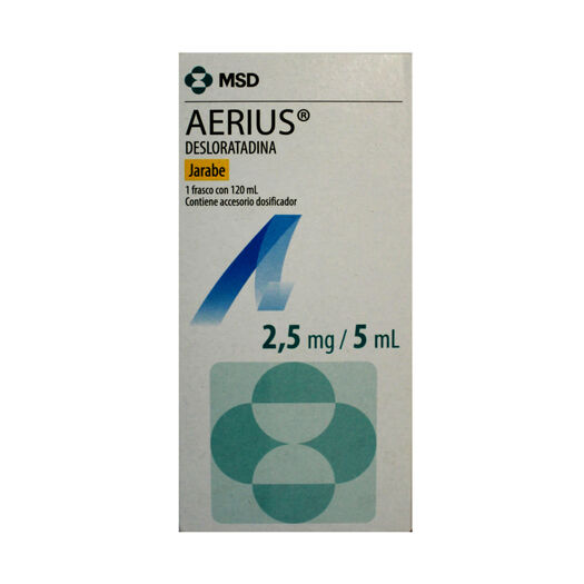 Aerius 2.5 mg/5ml Jarabe Fco. 120ml, , large image number 0