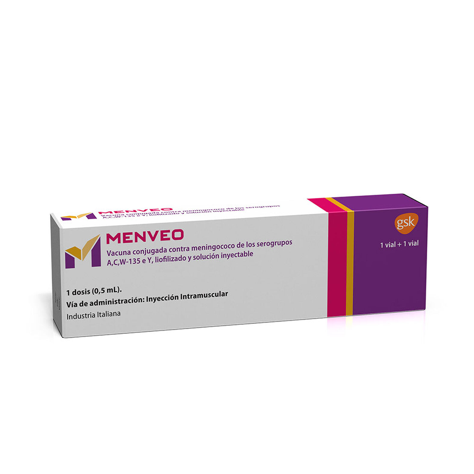 Menveo Jeringa Prellenada 0.5 mL - Vacuna Meningocócica