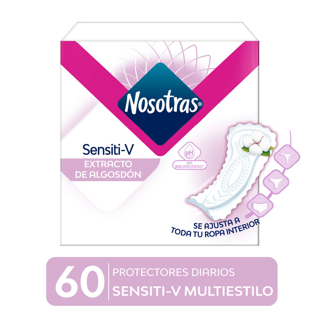 Protector Diario Nosotras Sentivie V Multiestilo 60 un, , large image number 0