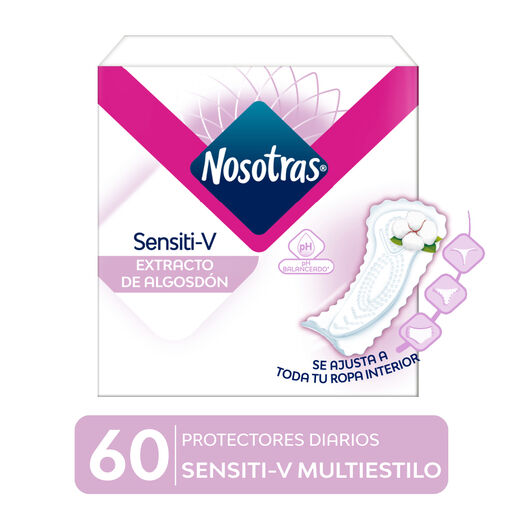 Protector Diario Nosotras Sentivie V Multiestilo 60 un, , large image number 0