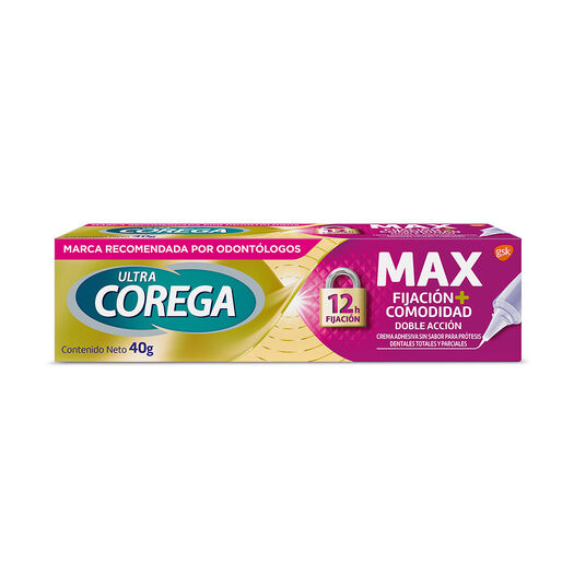 Crema Adhesiva Corega Max Fijación + Comodidad 40gr, , large image number 0