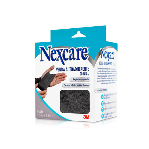 Venda Elastica Coban¿ Negra 7,5 cms x 4,5 cm. Nexcare, , large image number 0