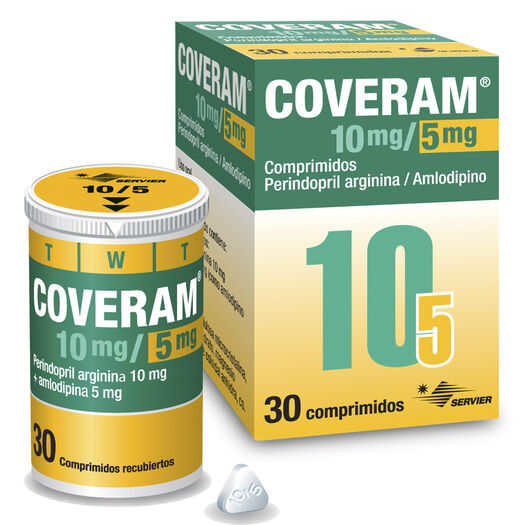 Coveram 10 mg/5 mg x 30 Comprimidos, , large image number 0