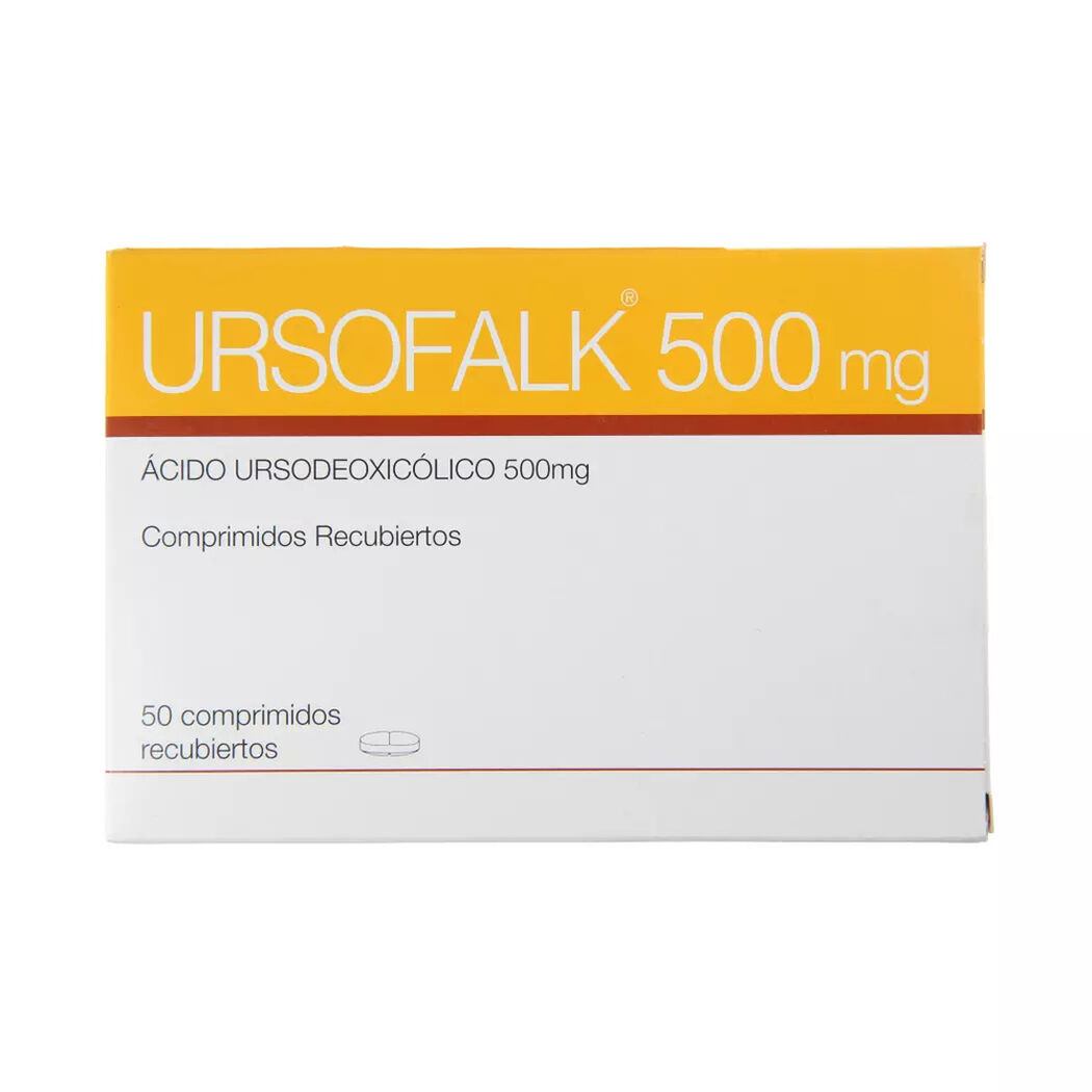 Ursofalk 500 mg 50 comprimidos recubiertos, , large image number 0