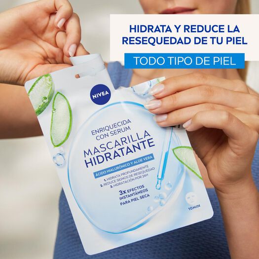 Mascarilla en Tela Nivea Urban Skin Shot Hidratante 10 Minutos, , large image number 3