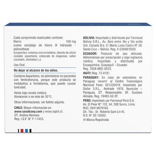 Hemoval 100 mg x 40 Comprimidos Masticables, , large image number 1