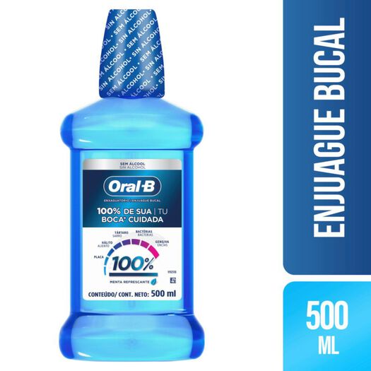 Enjuague Bucal Oral B 100% 500ml, , large image number 0