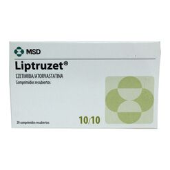 Liptruzet 10 mg/10 mg x 30 Comprimidos Recubiertos