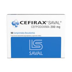 Cefirax 200 mg x 10 Comprimidos Recubiertos