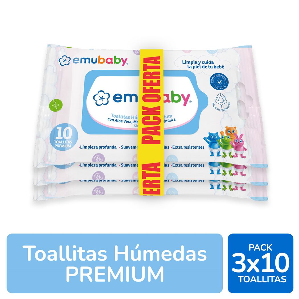 Toallas Húmedas Emubaby 30 un, , large image number 0