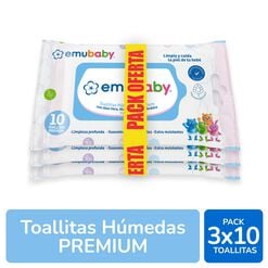 Toallas Húmedas Emubaby 30 un