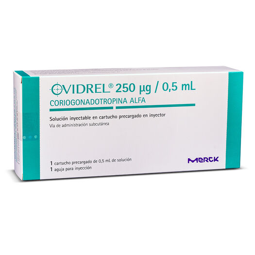 Ovidrel 250 mcg/0,5 mL x 1 Cartucho Solucion Inyectable, , large image number 0