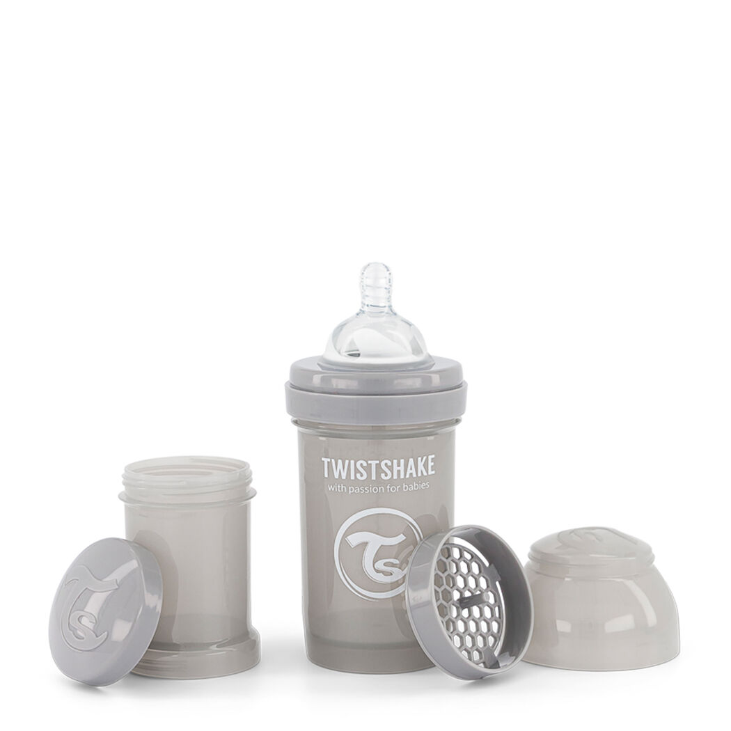 Mamadera Twistshake Anticólico Gris 180 mL, , large image number 1