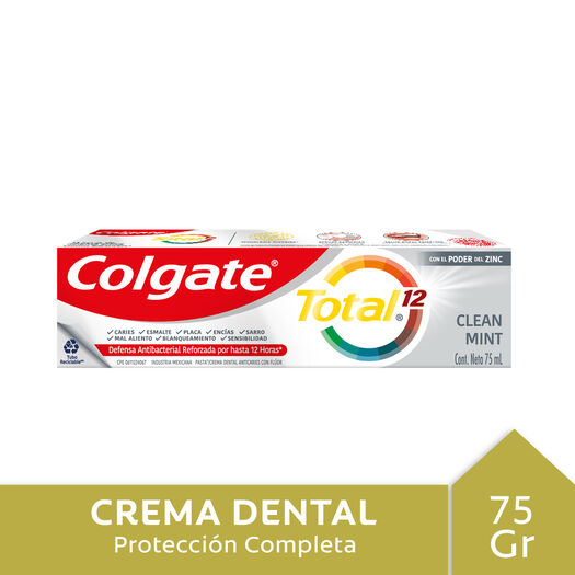 Colgate Pasta Dental Total 12 Clean Mint x 97,5 g, , large image number 0