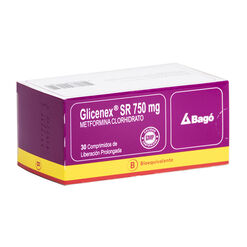Glicenex SR 750 mg x 30 Comprimidos de Liberación Prolongada