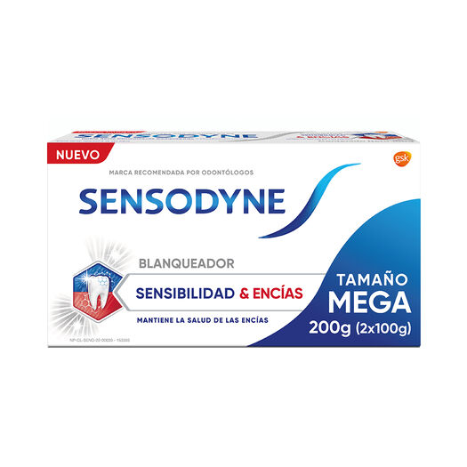 Sensodyne Sensibilidad & Encías Crema Dental para Dientes Sensibles, Tamaño Mega, 2x100g, , large image number 1