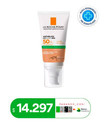 Protector Solar Rostro Anthelios Toque Seco Con Color FPS50+ 50 ml