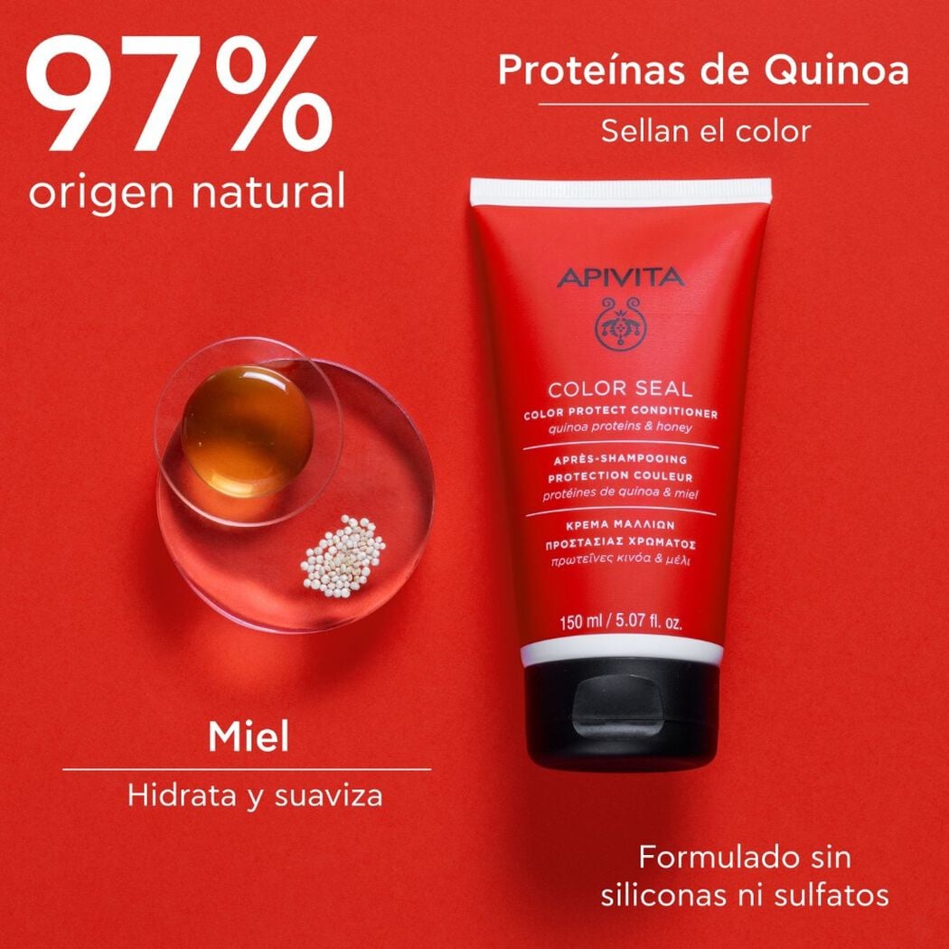 Acondicionador Apivita Color Protect 150 mL, , large image number 2