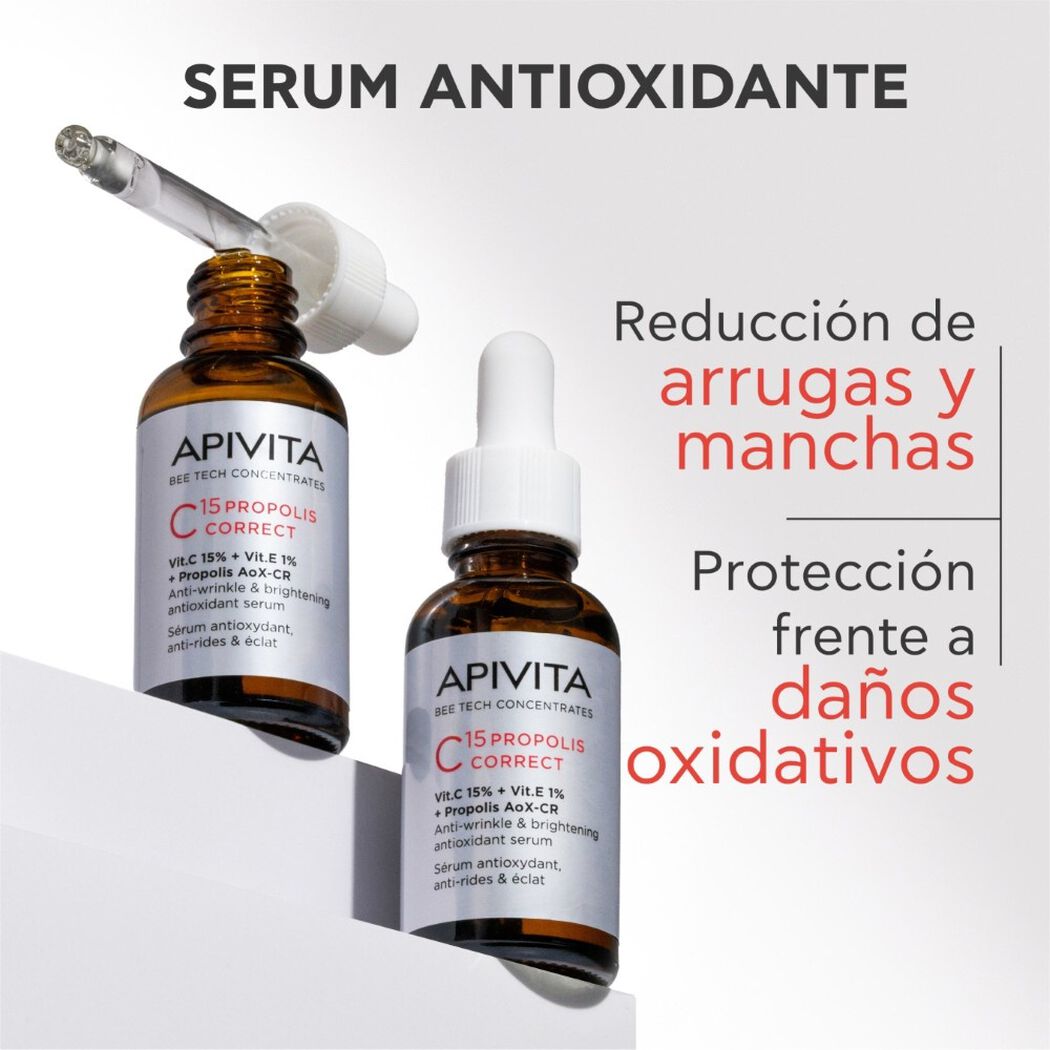 Serum Vitamina C15 Corrector Bee Tech Concentrates 30 ml Apivita, , large image number 1