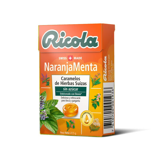 Ricola Caramelo Naranja 27,5 Gr Sin Azuc, , large image number 0