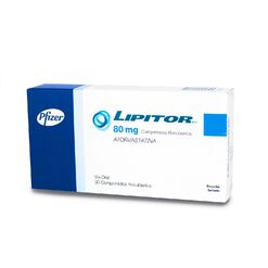 Lipitor 80 mg x 30 Comprimidos Recubiertos