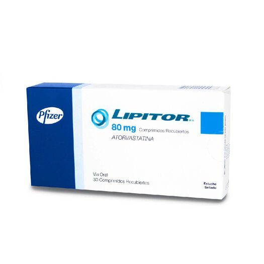Lipitor 80 mg x 30 Comprimidos Recubiertos, , large image number 0