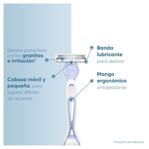 Maquina de Afeitar Desechable Gillette Venus Intima 2Un, , large image number 1