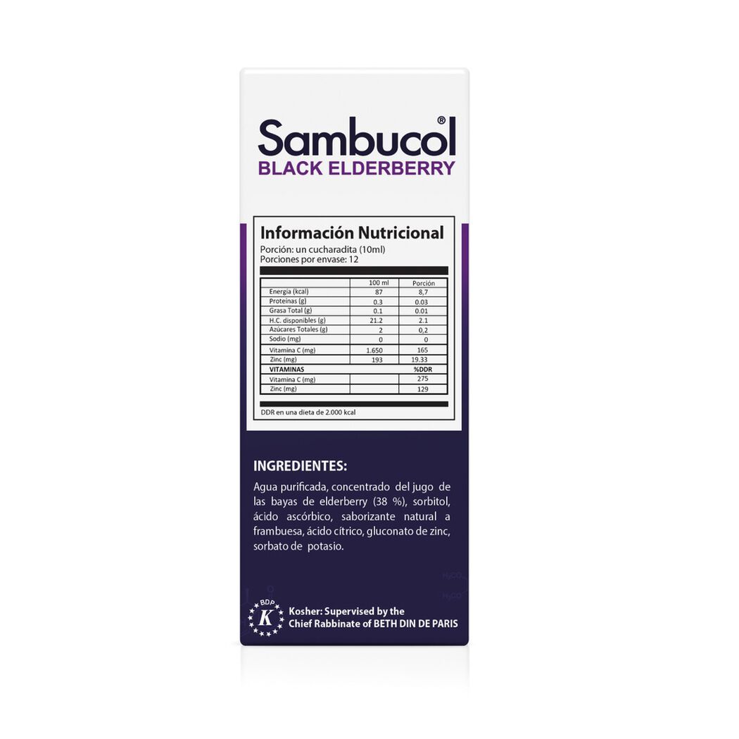 Sambucol Jarabe Black Elderberry 120 ml, , large image number 2