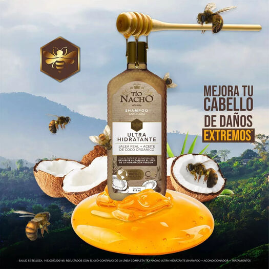 Tío Nacho Shampoo Ultrahidratante Coco 415 Ml, , large image number 3