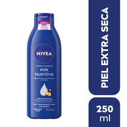 Crema Nivea Milk Nutritiva 250 mL