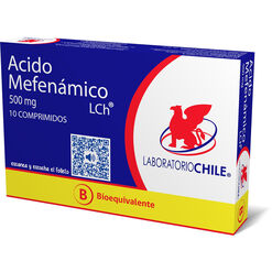 Acido Mefenamico 500 mg x 10 Comprimidos CHILE